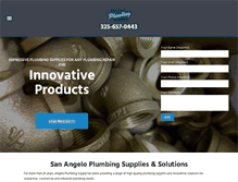 Tablet Screenshot of angeloplumbingsupply.com